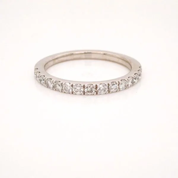 14K White Gold Prong Set Diamond Eternity Band Jaymark Jewelers Cold Spring, NY