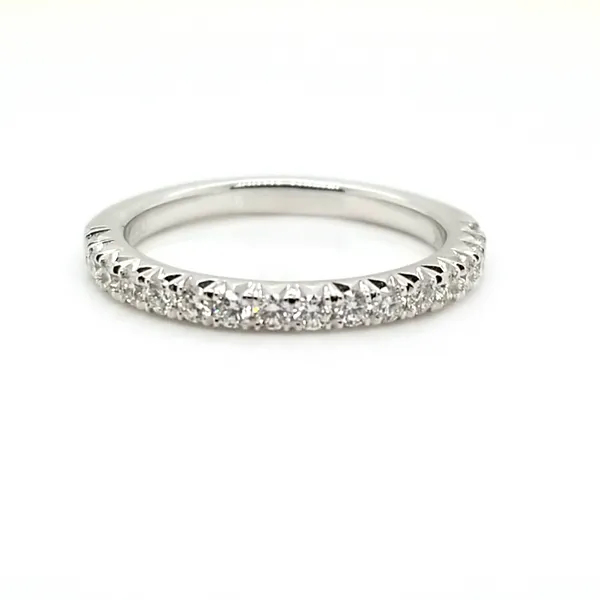 14k white gold classic diamond band Jaymark Jewelers Cold Spring, NY