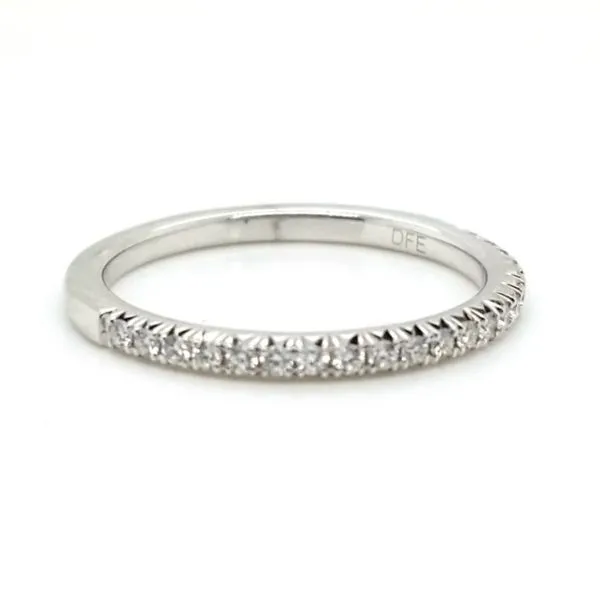 14k white gold classic diamond band Image 2 Jaymark Jewelers Cold Spring, NY