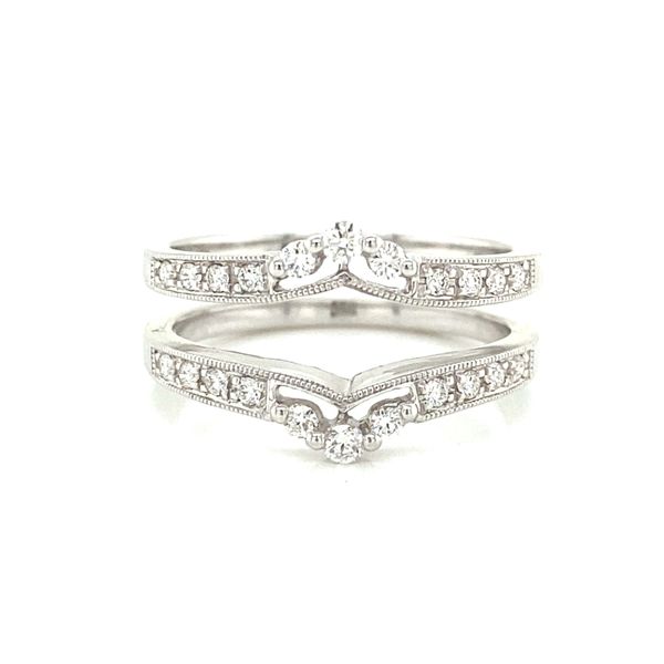 14K White Gold Diamond 'Insert' Band Jaymark Jewelers Cold Spring, NY