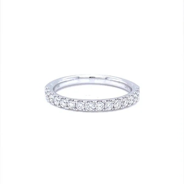 14K White Gold Dovetail Diamond Band 0.43cttw Jaymark Jewelers Cold Spring, NY