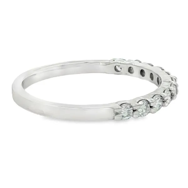 18K White Gold Shared Prong Diamond Band, 0.33cttw Image 3 Jaymark Jewelers Cold Spring, NY