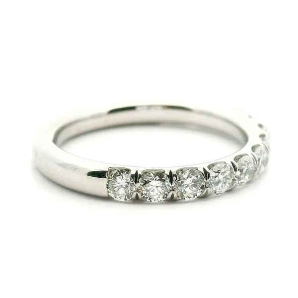 14K White Gold Dove Tail Cut Diamond Wedding Band, 1.00cttw Image 2 Jaymark Jewelers Cold Spring, NY