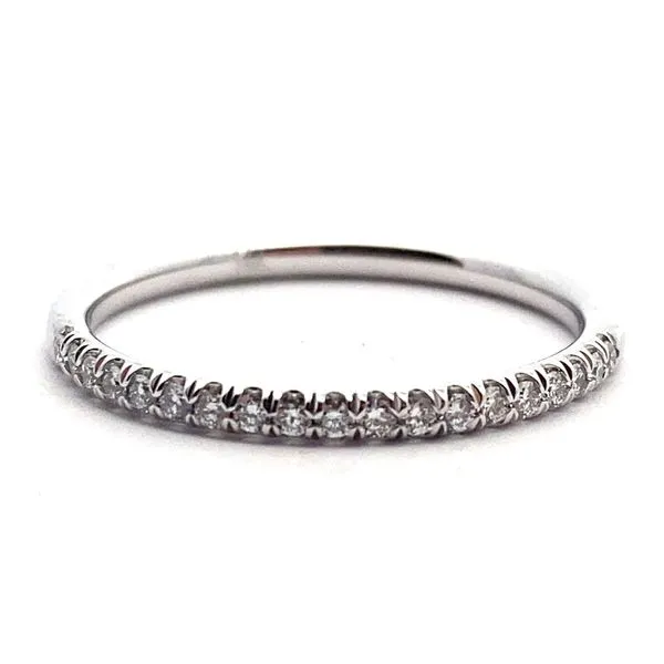 14K White Gold Dove Tail Wedding Band, .15cttw Jaymark Jewelers Cold Spring, NY