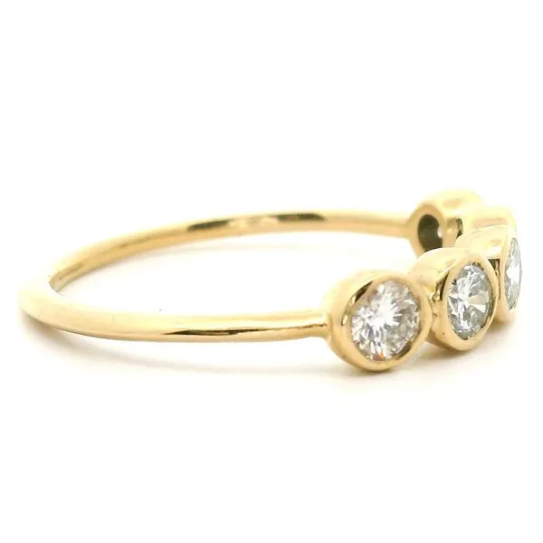 14K Yellow Gold Diamond Bezel Ring Image 2 Jaymark Jewelers Cold Spring, NY