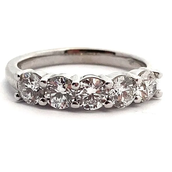 14K White Gold Diamond Band Jaymark Jewelers Cold Spring, NY
