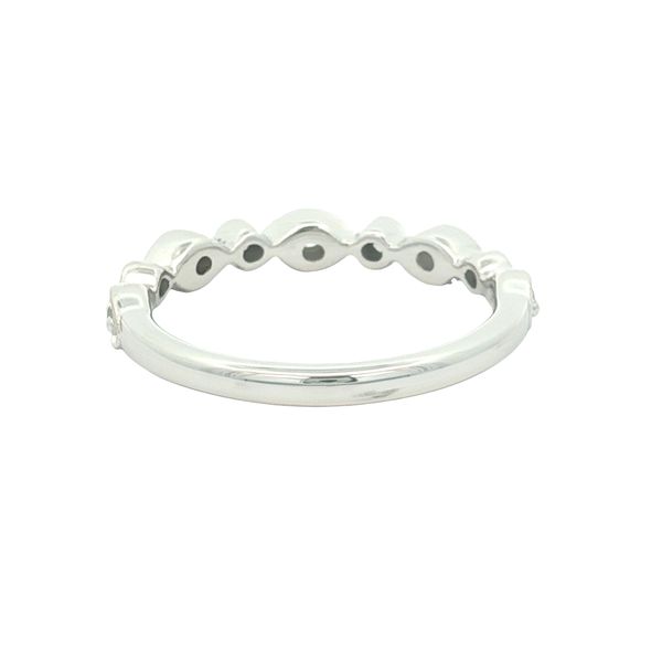 14K White Gold Milgrain Diamond Band, 0.25cttw Image 3 Jaymark Jewelers Cold Spring, NY