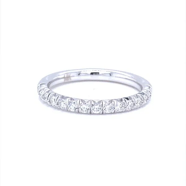 14K White Gold French Cut Pave Diamond Wedding Band, -50cttw Jaymark Jewelers Cold Spring, NY
