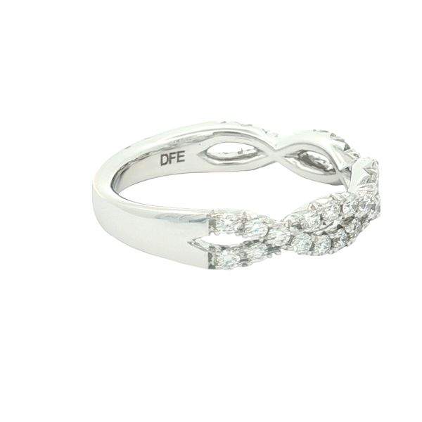 14K White Gold Prong Set Diamond 'Helix' Band, 0.57cttw Image 2 Jaymark Jewelers Cold Spring, NY