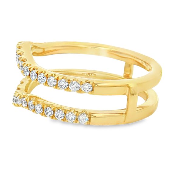14K Yellow Gold Diamond Insert Ring Image 2 Jaymark Jewelers Cold Spring, NY
