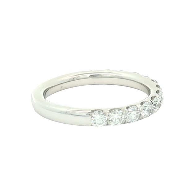 14K White Gold Dove Tail Cut Diamond Wedding Band, 1.00cttw Image 2 Jaymark Jewelers Cold Spring, NY