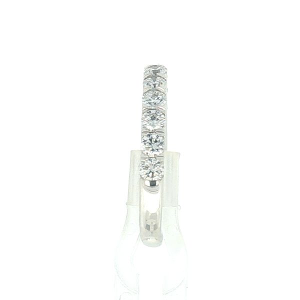 14K White Gold Dove Tail Cut Diamond Wedding Band, 1.00cttw Image 4 Jaymark Jewelers Cold Spring, NY