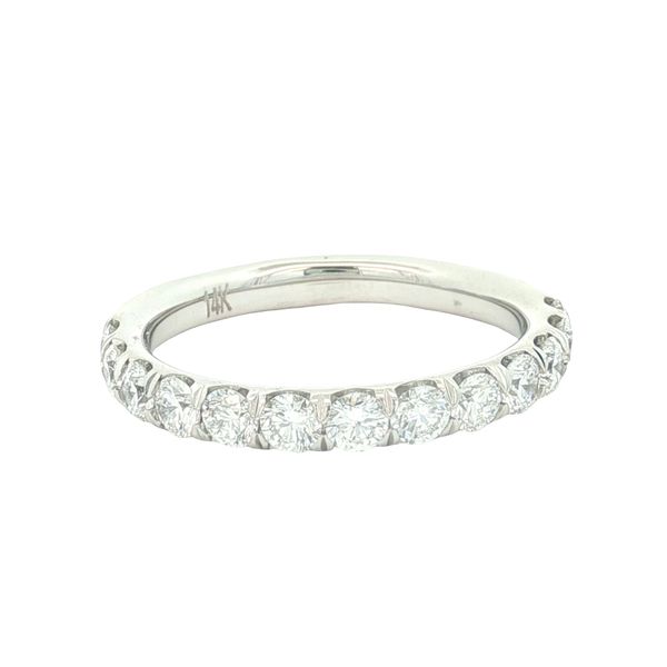 14K White Gold Dove Tail Cut Diamond Wedding Band, 1.00cttw Jaymark Jewelers Cold Spring, NY
