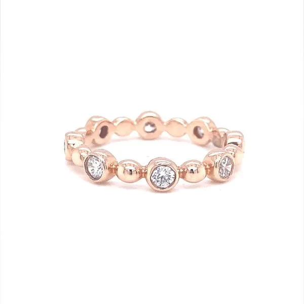 14K Rose Gold and Diamond Stackable Ring .64cttw Jaymark Jewelers Cold Spring, NY