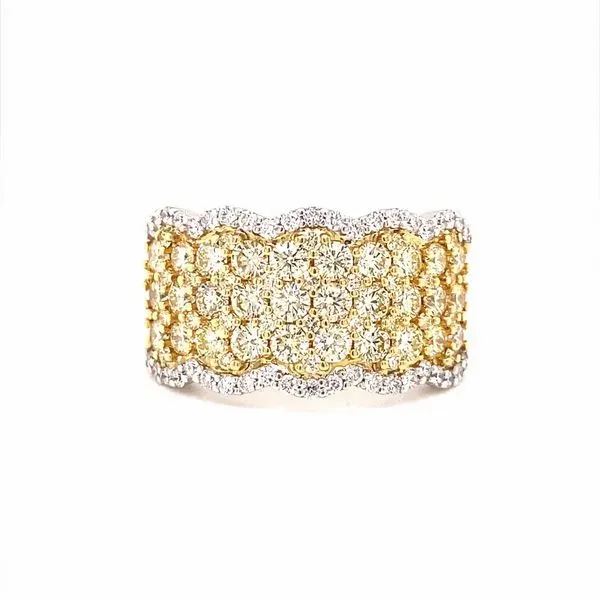 14K White Gold Yellow and White Diamond Ring Jaymark Jewelers Cold Spring, NY