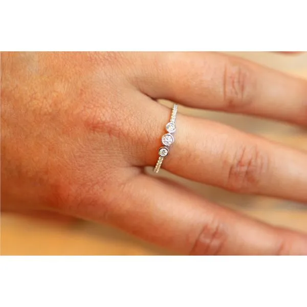 14K White Gold Diamond Ring Image 4 Jaymark Jewelers Cold Spring, NY