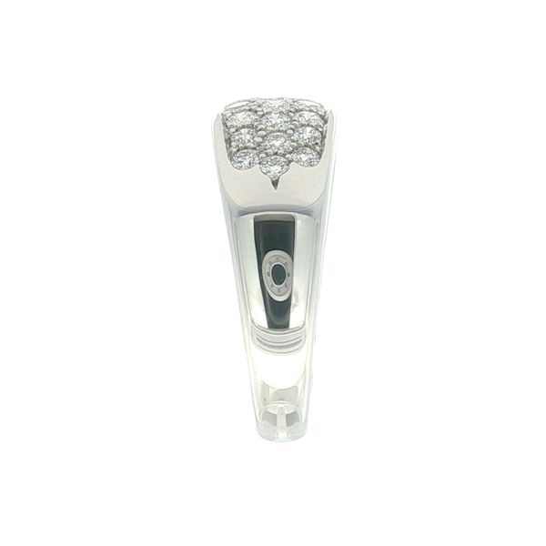 Pave Platinum Diamond Band Image 3 Jaymark Jewelers Cold Spring, NY