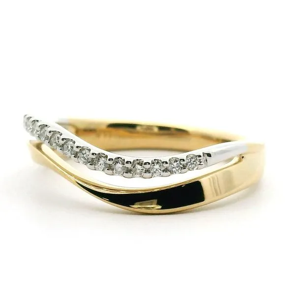 14K White and Yellow Gold Diamond Ring Image 2 Jaymark Jewelers Cold Spring, NY