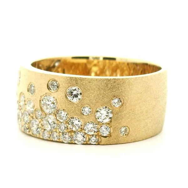 14K Yellow Gold Diamond Cigar Ring Image 3 Jaymark Jewelers Cold Spring, NY