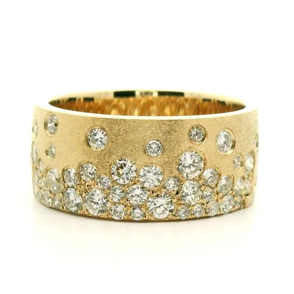 14K Yellow Gold Diamond Cigar Ring Jaymark Jewelers Cold Spring, NY
