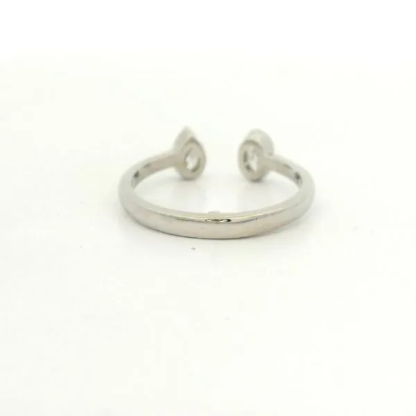 14k White Gold Diamond Bezel Ring Image 4 Jaymark Jewelers Cold Spring, NY