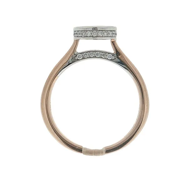 14K Two Tone Gold Diamond Bezel Mounting Image 4 Jaymark Jewelers Cold Spring, NY