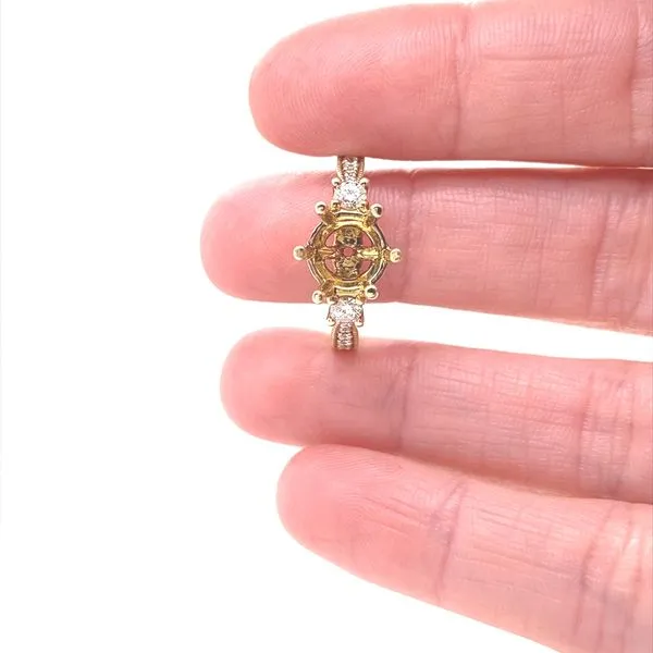14K Yellow Gold Six Prong Diamond Mounting Image 3 Jaymark Jewelers Cold Spring, NY