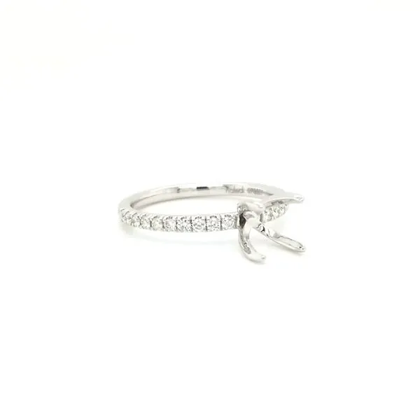 14K White Gold Diamond Mounting Image 2 Jaymark Jewelers Cold Spring, NY