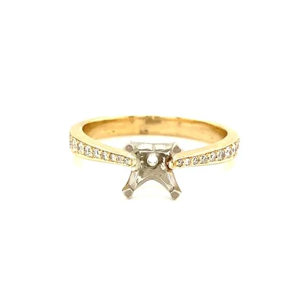 14K Yellow Gold Diamond Mounting Jaymark Jewelers Cold Spring, NY