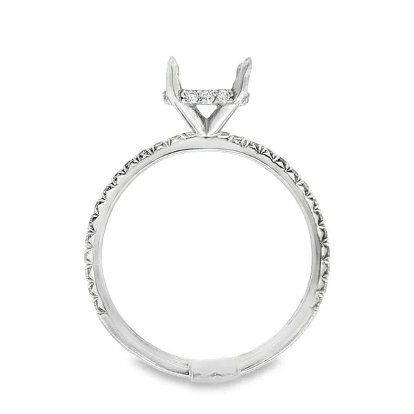 Platinum Diamond Semi Mounting Image 5 Jaymark Jewelers Cold Spring, NY