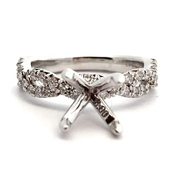 14k White Gold Semi Mounting Jaymark Jewelers Cold Spring, NY