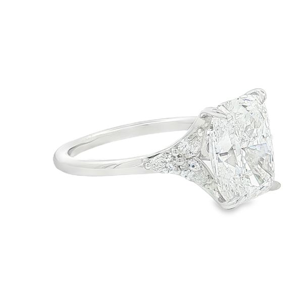 14K White Gold Diamond Split Shank Engagement Ring Image 2 Jaymark Jewelers Cold Spring, NY