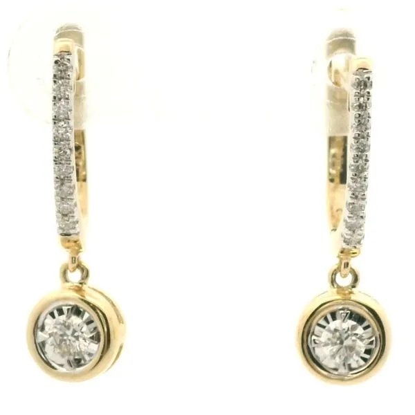 14k Yellow Gold Diamond Earrings Jaymark Jewelers Cold Spring, NY