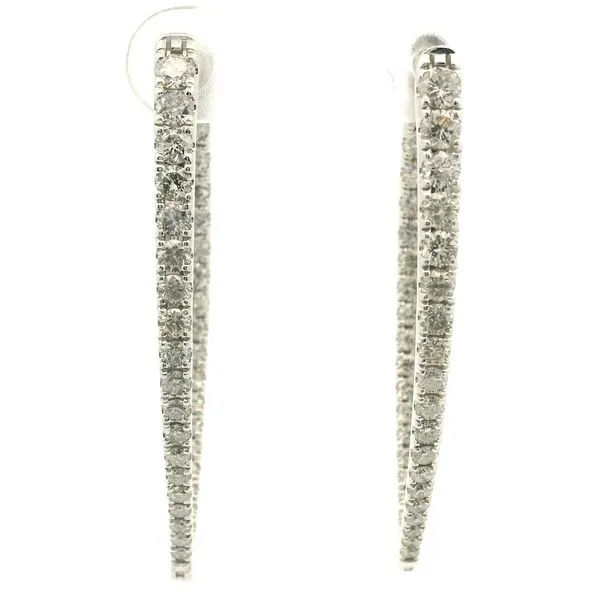14k White Gold Diamond Earrings Jaymark Jewelers Cold Spring, NY