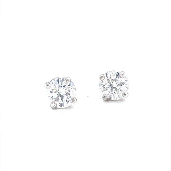 14K White Gold Diamond Stud Earrings, 1.51cttw Jaymark Jewelers Cold Spring, NY