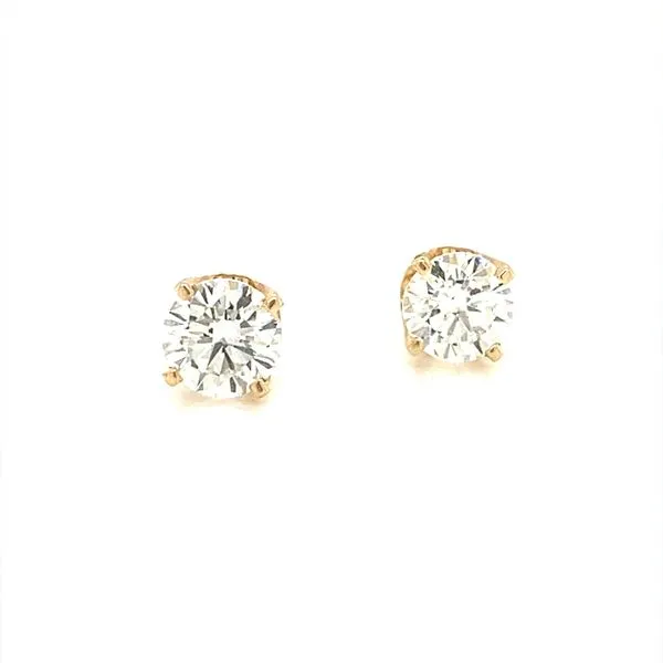 14K Yellow Gold Diamond Stud Earrings, .75cttw Jaymark Jewelers Cold Spring, NY