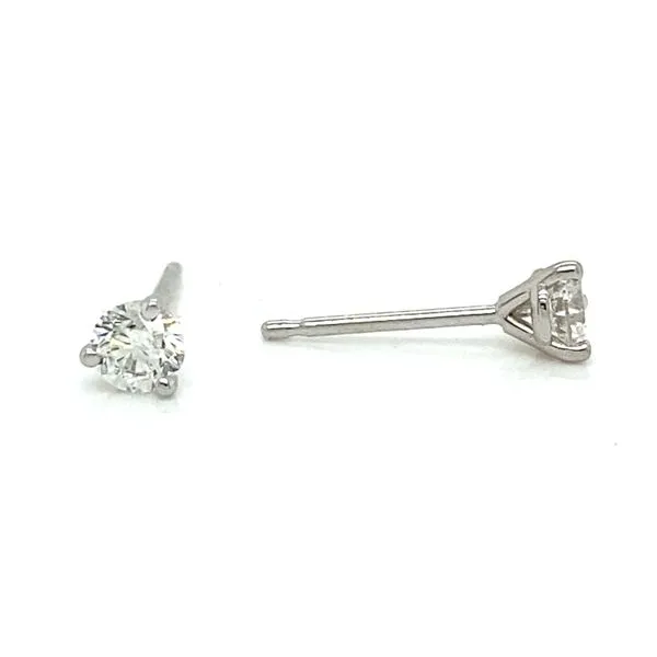 14K White Gold Martini Set Diamond Studs, .30cttw Image 3 Jaymark Jewelers Cold Spring, NY