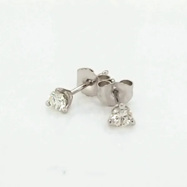 14k White Gold Martini Set Diamond Studs .25cttw Jaymark Jewelers Cold Spring, NY