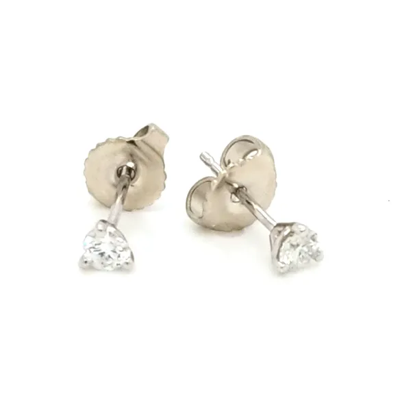 14k White Gold Martini Set Diamond Studs .10cttw Jaymark Jewelers Cold Spring, NY