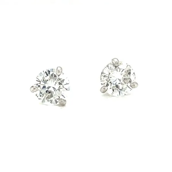 14K White Gold Diamond Martini Stud Earrings, 1.48cttw Jaymark Jewelers Cold Spring, NY