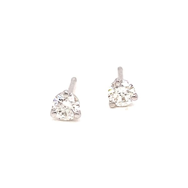 14K White Gold Diamond Martini Stud Earrings, .30cttw Jaymark Jewelers Cold Spring, NY