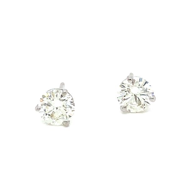 14K White Gold Diamond Martini Stud Earrings, 1.00cttw Jaymark Jewelers Cold Spring, NY