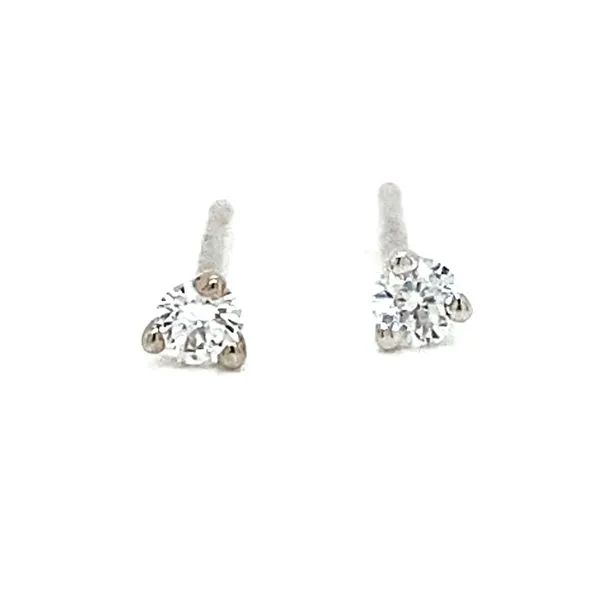 14K White Gold Martini Set Diamond Studs .10cttw Jaymark Jewelers Cold Spring, NY