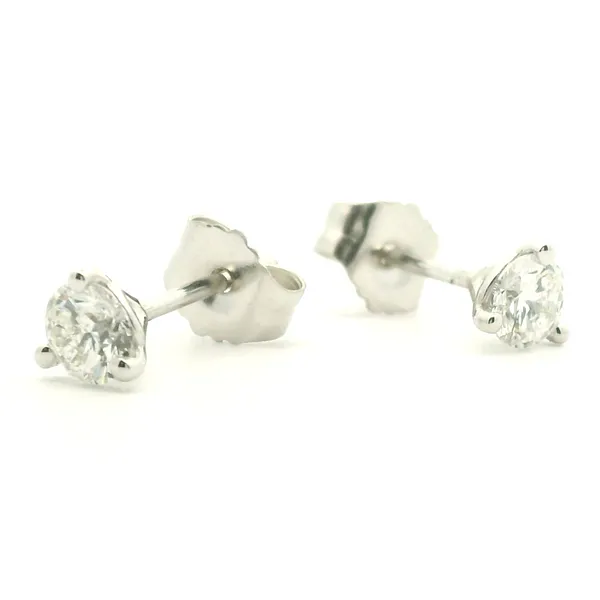 14K White Gold Martini Set Diamond Stud Earrings, .15cttw Image 2 Jaymark Jewelers Cold Spring, NY