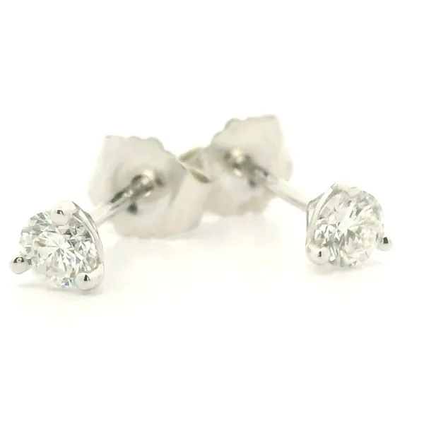 14K White Gold Diamond Martini Stud Earrings, .25cttw Image 2 Jaymark Jewelers Cold Spring, NY