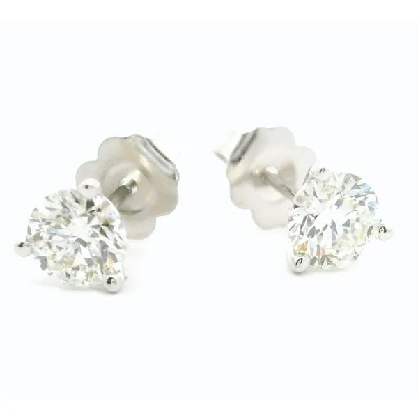 14K White Gold Diamond Martini Stud Earrings, 1.41cttw Image 2 Jaymark Jewelers Cold Spring, NY