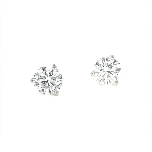 14K White Gold Lab Grown Diamond Stud Earrings, 1.04cttw Jaymark Jewelers Cold Spring, NY