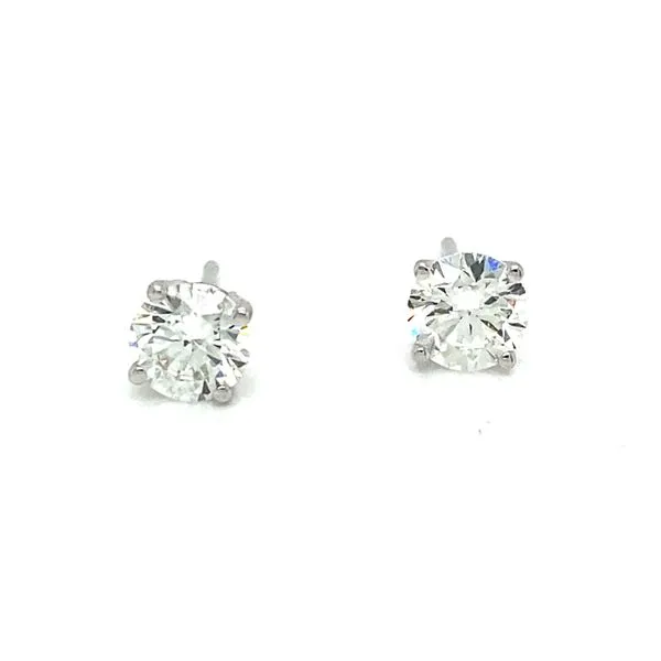 14K  White Gold Lab Grown Diamond Studs Jaymark Jewelers Cold Spring, NY
