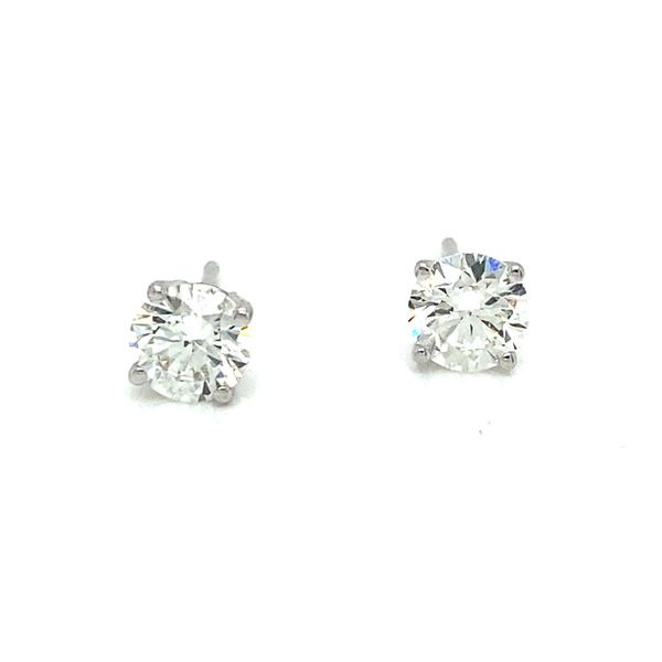 14K  White Gold Lab Grown Diamond Stud Earrings, .75cttw Jaymark Jewelers Cold Spring, NY