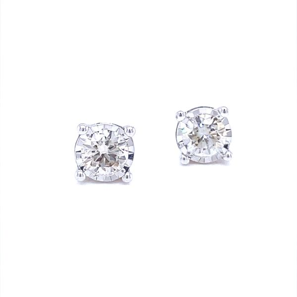 14K White Gold Lab Grown Diamond Stud Earrings, .50cttw Jaymark Jewelers Cold Spring, NY